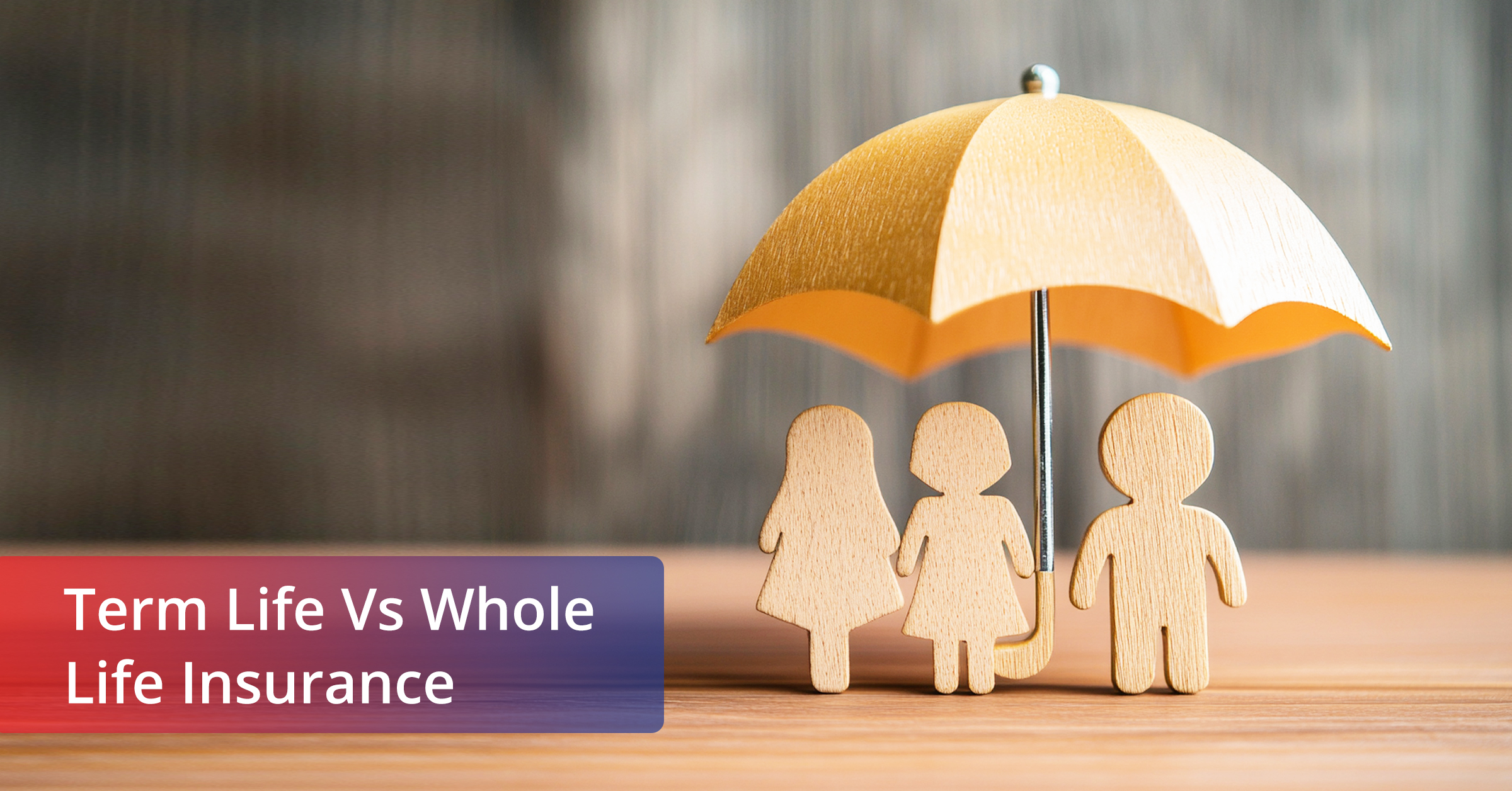 Feature Image for the blog on Term & Whole Life Insurance